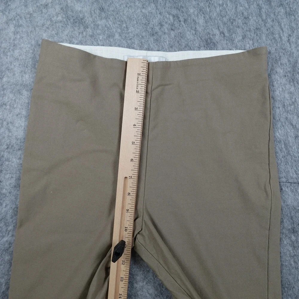 Sara Campbell Pant Women Small‎ Brown Straight Leg Stretch Pull On Made In USA